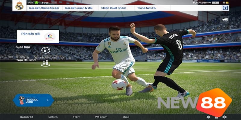 Các tính năng có trong game FIFA online