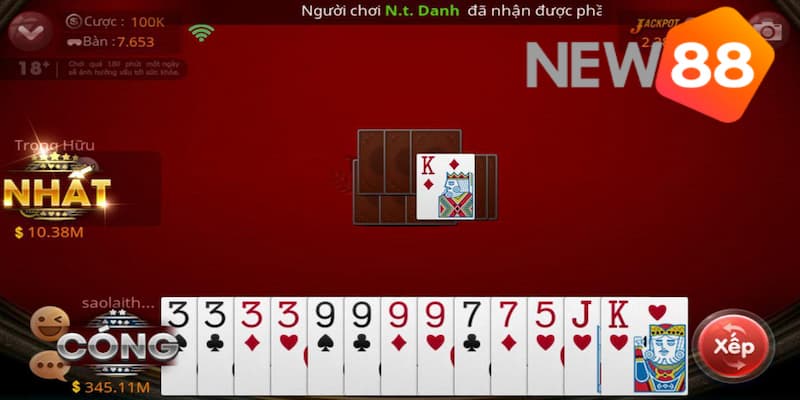 Cách chơi game bài Tiến lên miền Nam trên điện thoại miễn phí